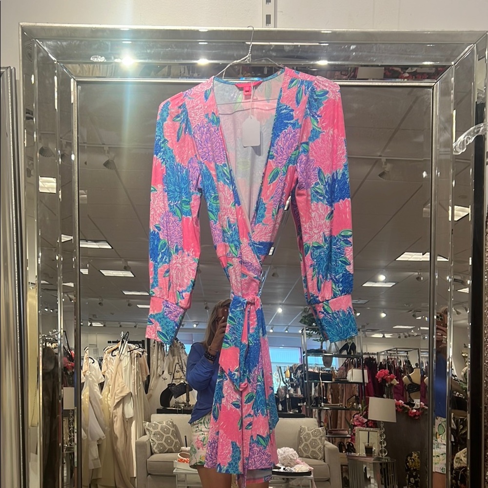 Lilly pulitzer  Floral Wrap Dress